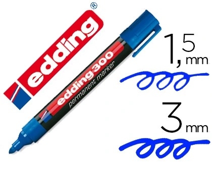 EDDING 300 MARCADOR PERMANENTE  AZUL
