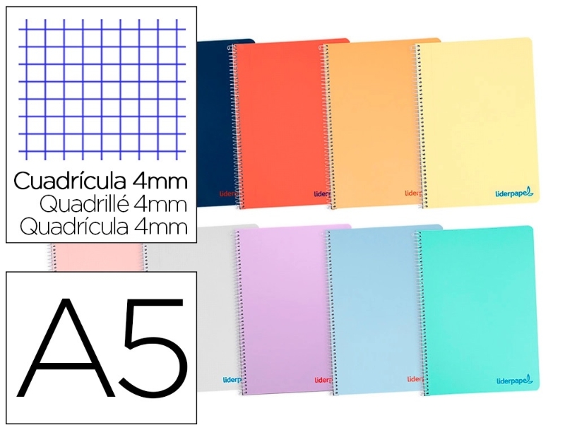 CUADERNO LIDERP. BC19 A5 80H 90GR COLORE